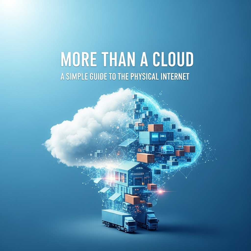 More Than a Cloud: A guide to the physical internet, showing how data travels from a cloud icon to a physical data center and through subsea cables.